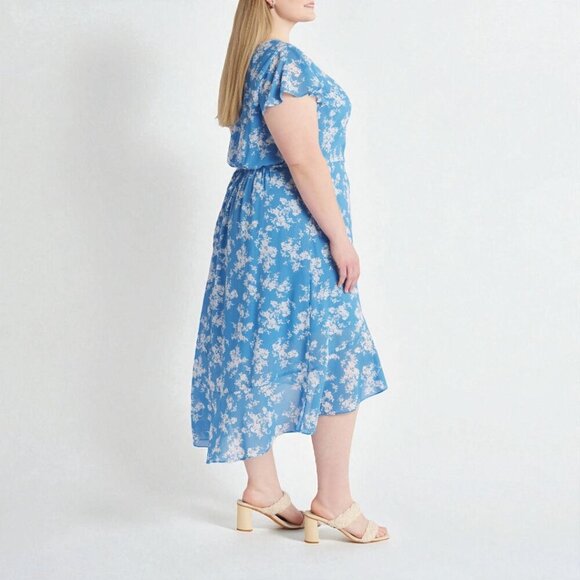 Stitch Fix The General Good Irina Faux Wrap Hi Lo Dress Size 2X - Picture 2 of 13